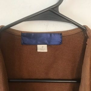 Blue Rain Tops - Blue rain suede cardigan Blue Rain Tops - Blue rain suede cardigan